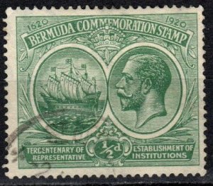 Bermuda #56  F-VF Used  CV $19.00  (X870)