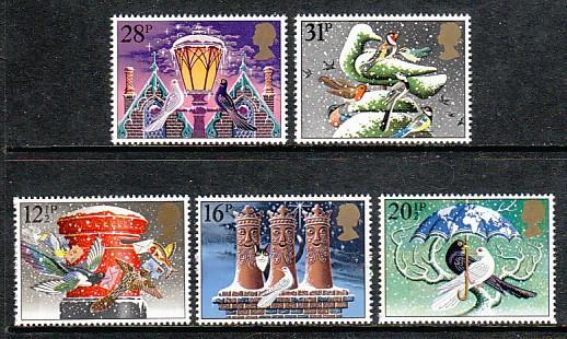 Great Britain Christmas 1033-7 MNH VF