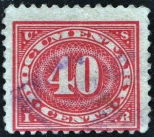 R237 40¢ Documentary Stamp (1917) Used