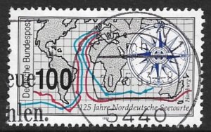 GERMANY 1993 North German Naval Observatory Issue Sc 1772 VFU