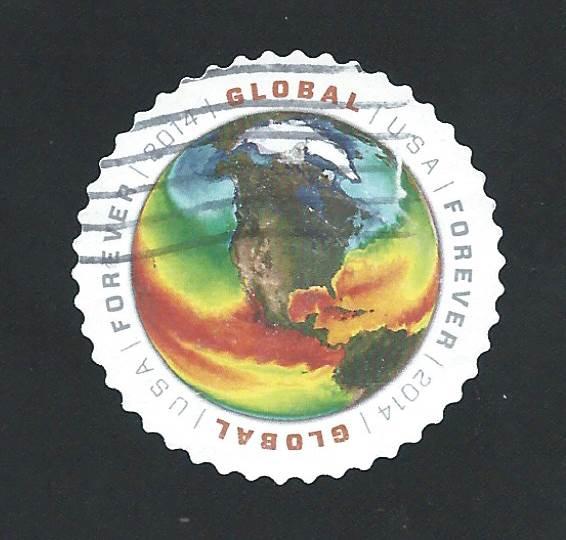 SC# 4893 - $1.15 - Global Int'l, Sea Temperature, off paper, used