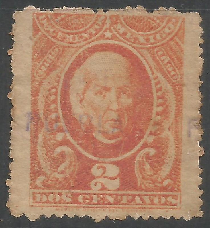 MEXICO REVENUE 1889 PUEBLA R12-117