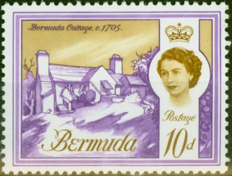 Bermuda 1965 10d Violet & Ochre SG170a V.F VLMM 