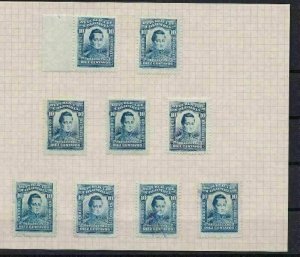 COLOMBIA 1917 10c BLUE   STAMPS STUDY   REF 5358