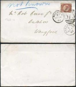 1/2d Plate 12 SG48 on NOT KNOWN Cover