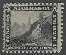 Nicaragua #5 Fine Mint Hinged Classic Era cv $100