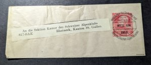 1913 Austria Cover Vienna 101 to Rheinneck Kanton St Gallen Switzerland