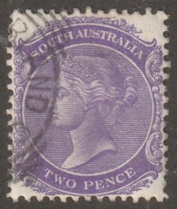 South Australia, Scott#146, used, hinged, two pence