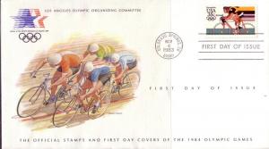 US FDC's Sc# C109 C112 OFFICIAL '84 Olympics Set ST59