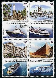 HERRICKSTAMP URUGUAY Sc.# 2392 Cruise Ships 2012 Block