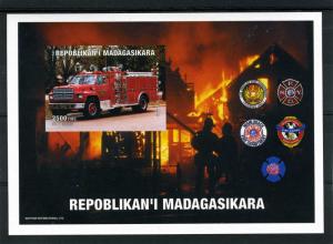 Malagasy 1999 FIRE ENGINES s/s Imperforated Mint (NH)