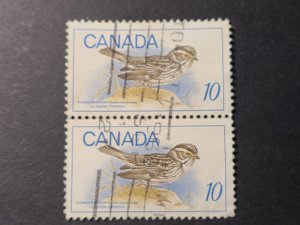 CA S#497 U-VF 2x$0.10 07/23/1969 VPair - Birds - Ipswich Sparrow