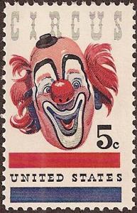 United States 1309 - Mint-NH - 5c Circus Clown (1966)