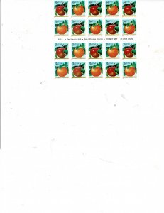 Apples and Oranges 34c US Postage Booklet of 20 stamps #3491-92 VF MNH