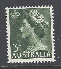 Australia Sc # 257 mint never hinged (BC)