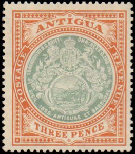 Antigua #35, Incomplete Set, 1908-1920, Hinged