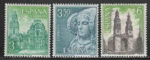 Spain #1581-84 ~ Short Set 3/4 ~ Tourism ~ Unused, LHM (1969)