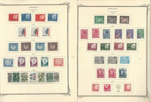 Sweden Stamp Collection on 24 Scott Specialty Pages, 1967-1975, JFZ