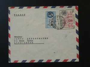 Christopher Columbus on air mail cover Colombia 1956