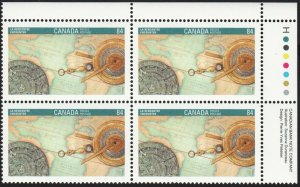 HISTORY = COLUMBUS VOYAGE, EXPLORATION = Canada 1992 #1407 MNH UR BLOCK of 4