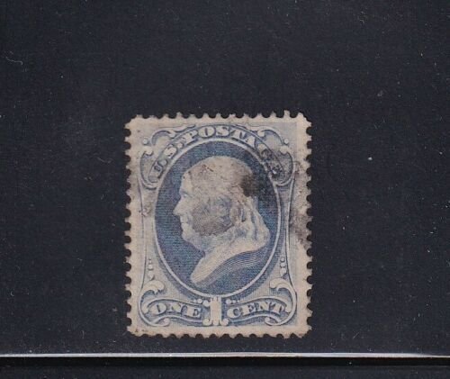 134 VF+ used neat light cancel with nice color cv $ 200 ! see pic ! 