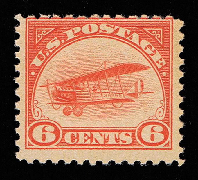 VERY AFFORDABLE GENUINE SCOTT #C1 MINT OG NH 1918 6¢ FIRST ISSUE AIR MAIL