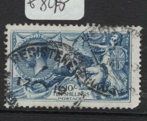 Great Britain KGV 10/- Seahorse Bradbury SG 417 VFU (16dvo)