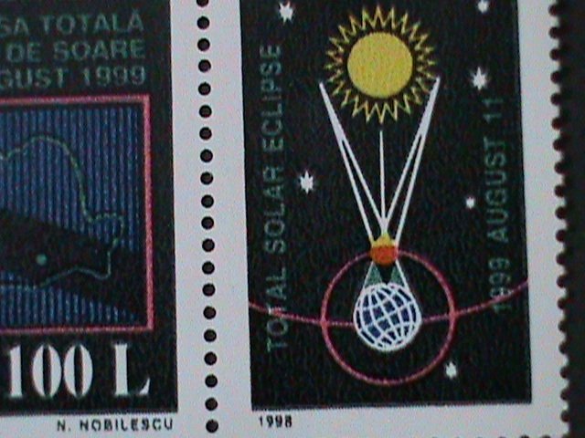 ​ROMANIA-1998 SC#4262- EVENTS OF THE 20TH CENT.-STAMP-MNH VF TOTAL ECLIPSE SUN