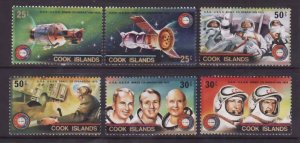 Cook Is.-Sc#427-9- id10-unused hinge remnant set-Space-Apollo-Soyuz-1975-