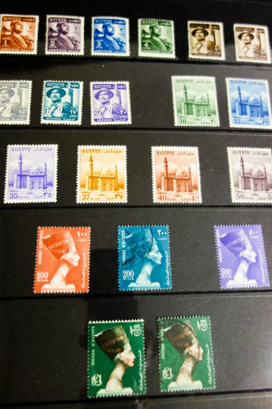 Egypt Stamps Early Specialized Collection mint/used in Book