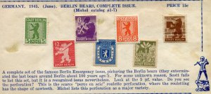 BerlinSc.#   Mi.#  1 Card  MH*