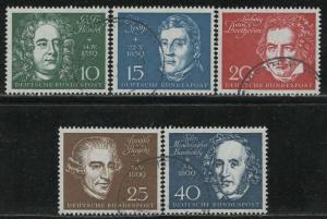 Germany Bund Scott # 804a - 804e, used