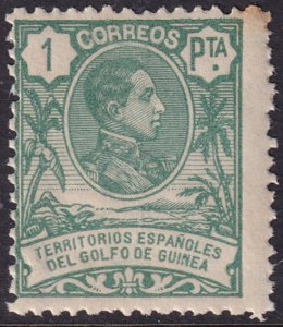 Spanish Guinea 1909 Sc 95 MNH** corner toning spot