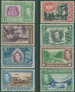 British Honduras 1938 SG150-157 KGVI Scenes (8) MH