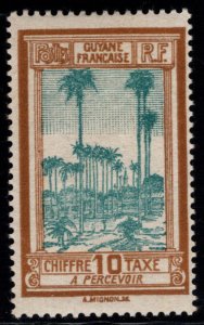 French Guiana Scott J14 MH* postage due stamp
