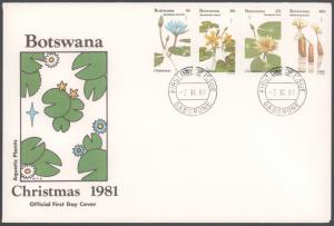 Botswana, First Day Cover, Flowers
