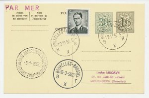 Postcard / Postmark Belgium 1958 South Pole Station