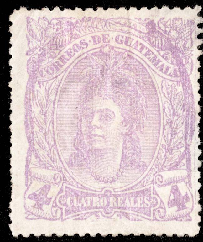 Guatemala Scott 12 Unused hinged.
