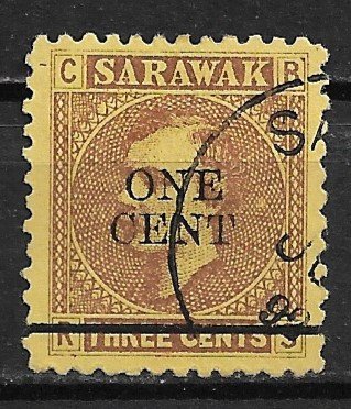 1892 Sarawak 25 Sir Charles Johnson Brooke used.