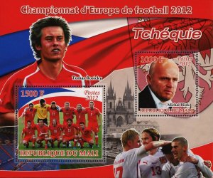 Tomas Rosicky Stamp Soccer European Championship Czech Republic Sov Sheet MNH