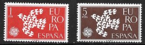 Spain (1961)  - Scott # 1010 - 1011,   MNH