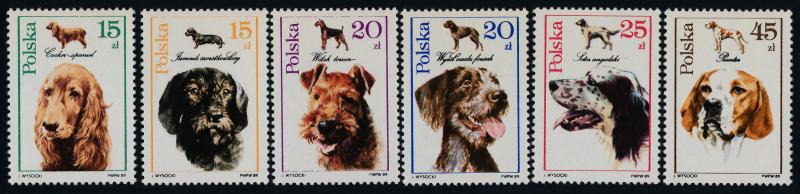 Poland 2900-5 MNH Dogs