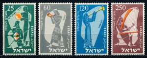 Israel #100-103  Set of 4 MNH