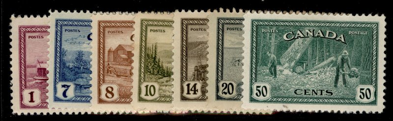 CANADA GVI SG401-407, complete set, M MINT. Cat £55.