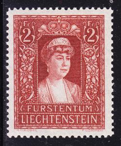 Liechtenstein 1935 2Fr Princess Elsa Scott No.130 Zum.No.119 VF/Mint (*)