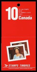 Canada Scott BK126 Complete Booklet, Peterborough Paper (1990) Mint NH VF M