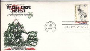 1966, Marine Corps Reserve, CCCachets, FDC (E8610)