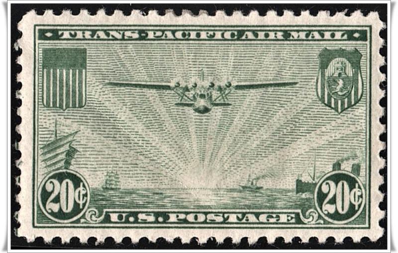 SC#C21 20¢ China Clipper (1937) MLH