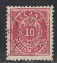 Iceland # 26. Numeral Stamp,  Used, 1/3 Cat.