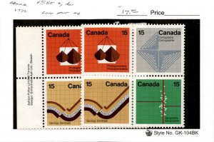 Canada, Postage Stamp, #585a (2 ea) Mint NH, 1972 Sciences (AE)